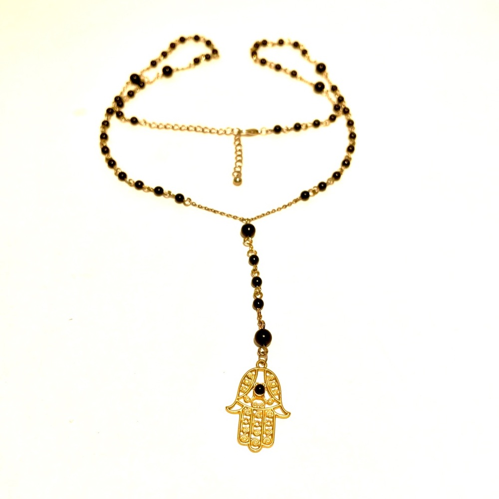 Hamsa pendant necklace